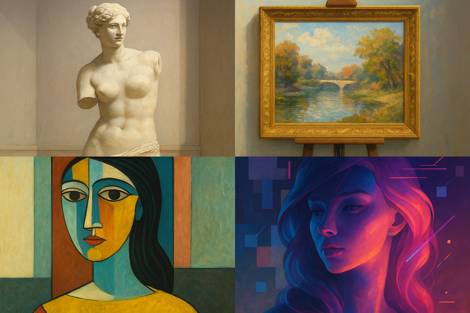 estilos artisticos, como diferenciarlos